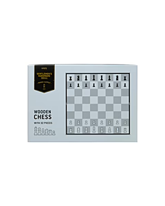 CHESS SET WITH WOOD BOARD