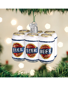 SIX PACK OF BEER ORNAMENT