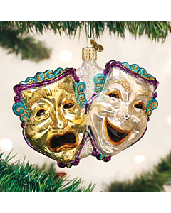 COMEDY AND TRAGEDY ORNAMENT