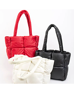 PUFFER TOTE IN 3 COLORS