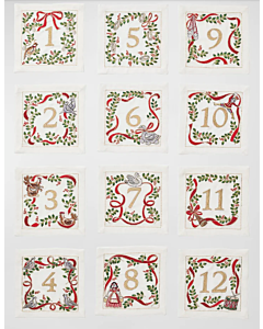 12 DAYS OF CHRISTMAS KIM SEYBERT COCKTAIL NAPKINS