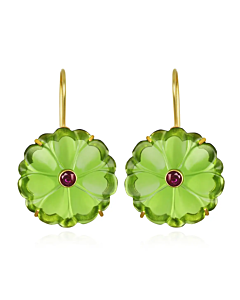 AMELIA ROSE CLOVER EARRINGS GREEN