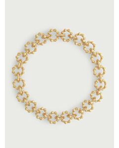 ANABEL ARAM GOLD BAMBOO LINK NECKLACE