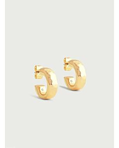 ANABEL ARAM GOLD FARRIER HUGGIE EARRINS