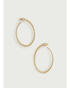 ANABEL ARAM SERPENT HOOP EARRINGS
