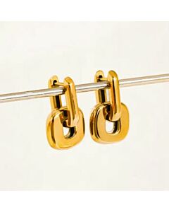 ARLISS LINK GOLD EARRINGS