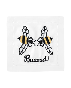 AUGUST MORGAN COCKTAIL NAPKINS SET/4 BUZZED