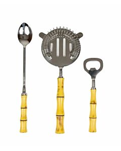 Bar Tool Set Bamboo