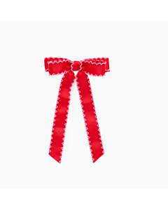 Bow Scallop Trim Red