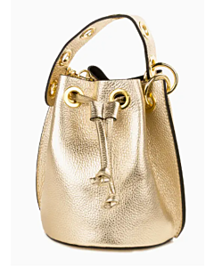 Bucket Bag Gold Leather
