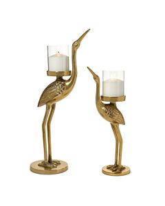 Candle Holder Crane Large
