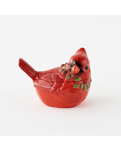 CARDINAL CERAMIC JAR