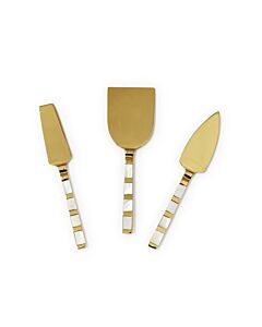 SET/3 MOTHER OF PEARL CHEESE SERVERS