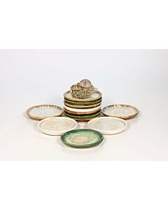 OYSTER GLAZED COASTER