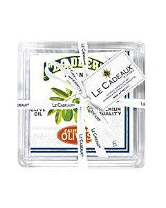 COCKTAIL NAPKINS IN HOLDER