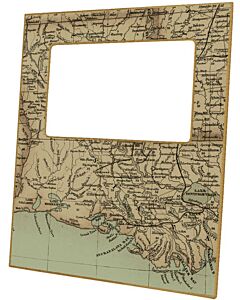 FRAME LOUISIANA MAP