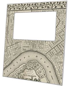FRAME NEW ORLEANS MAP