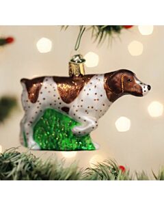 GERMAN SHORT POINTER ORNAMENT