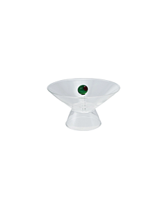 GLASS BAR BOWL W OLIVE