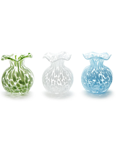 Glass Vase with Ruffled Edge 