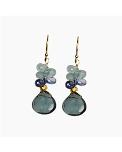 GLIMMER BLUE AGAVE EARRINGS