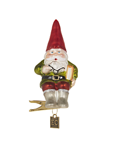 GNOME ON CLIP ORNAMENT 4"