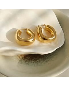 GOLD HUNTER HOOP EARRINGS