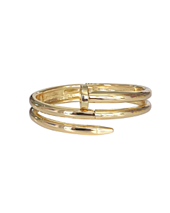 GOLD NAIL IT BRACELET