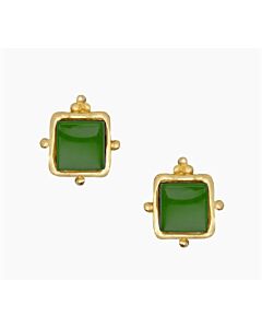 GREEN CHARLOTTE STUD EARRINGS SUSAN SHAW