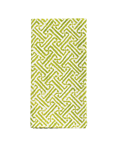 GREEN FRETWORK NAPKIN CLOTH