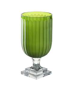 GREEN HURRICANE VASE