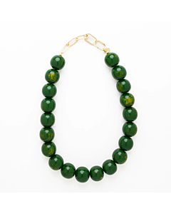 GREEN IRIS NECKLACE