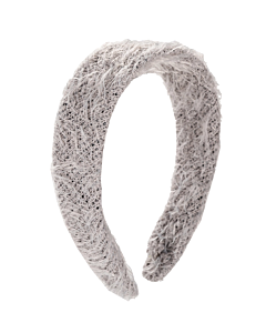 GREY FUZZY HEADBAND