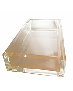 GUEST TOWEL HOLDER ACRYLIC CLEAR