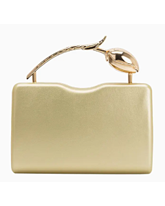 Handbag Belle Gold W/ Flower