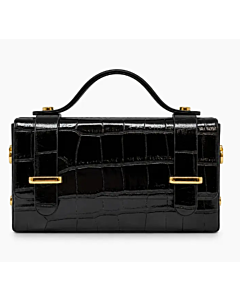 Handbag Crocco Black