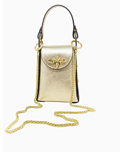 Handbag Gold Bee Vertical