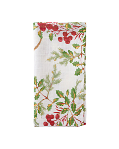 JOLLY BERRY METALIC DINNER NAPKIN 20"