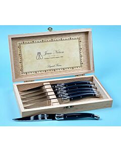 Knives S/6 Black In Box