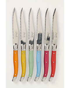 Knives Set of 6 Rainbow With Box