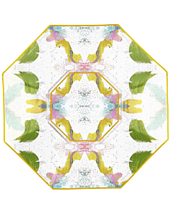 LAURA PARK SMALL GLASS DISH DOGWOOD GREEN