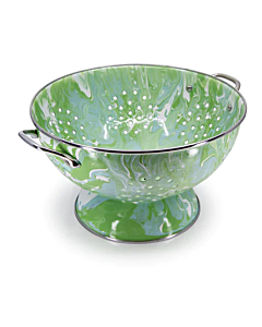 MODERN MONET MEDIUM ENAMELWARE COLANDER GOLDEN RABBIT