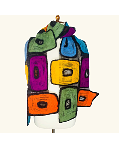 MULTI SQUARES SCARF WRAP