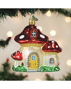MUSHROOM HOUSE ORNAMENT