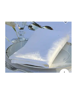 Napkin Beauregard Blanc