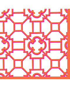 Napkin Garden Trellis Fuchsia