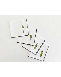 Napkin Martini Olive S/4