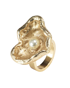 Napkin Ring Gold Oyster