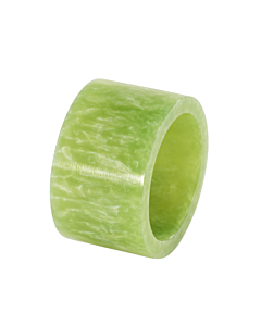 Napkin Ring Marbled Green Band
