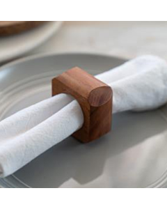 Napkin Ring Wood Square